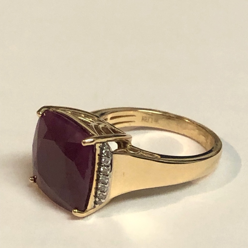 Ruby And Diamond Ring - image 1